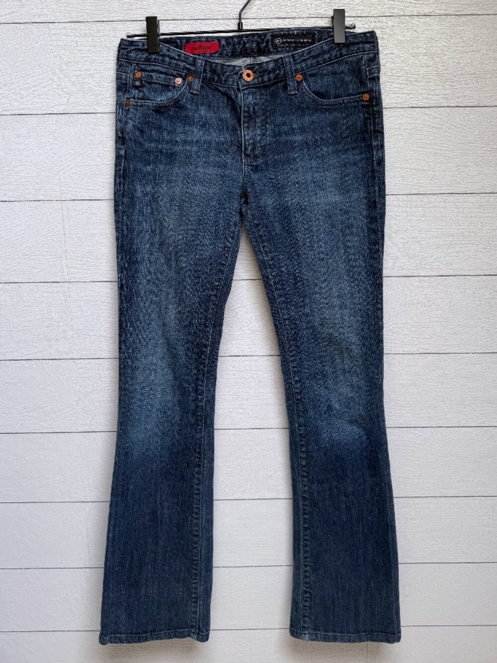 AG Adriano Goldschmied The Angel Bootcut Jeans Dark Wash Low Rise Womens Sz 26R